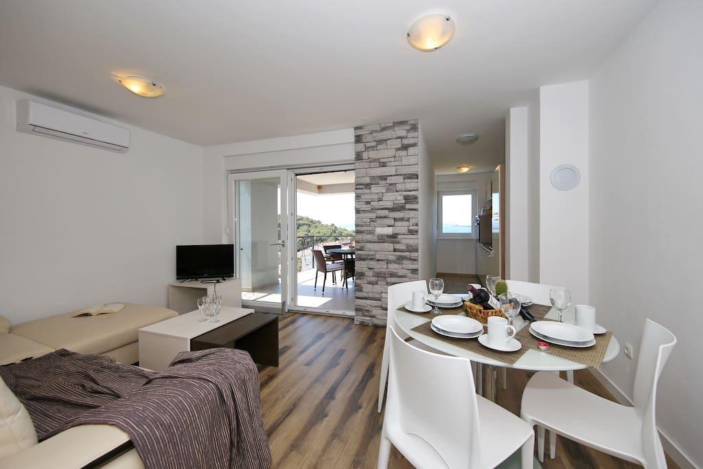 Oleandra Apartments Drage Kültér fotó